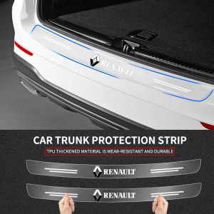 Autocollant Transparent de plaque de protection arrière de coffre de voiture, 1 pièce, pour Renault