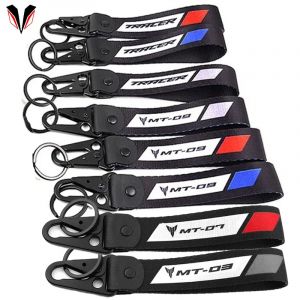Porte-clés avec Badge brodé pour moto, pour YAMAHA MT 03 07 TRACER 900 700 GT MT09 MT07 TRACER 7/GT