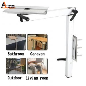 360 °   Pied de table pivotant pliant et réglable pour camping-car, camping-car, camping-car, maison