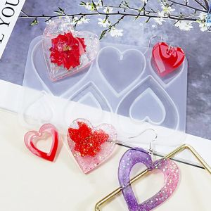 Poker coeurs Clubs diamants pique boucles d'oreilles moule collier pendentif moule bijoux &agrave; bricoler