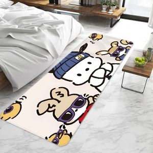 Pochacco-Tapis d'entrée lavable non ald, nouvelle innovation, dessin animé, mignon, polymères de