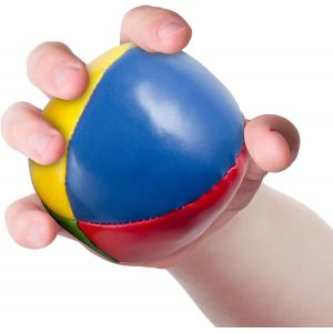 Balles de jonglage en PVC remplies de sacs de sable en cuir, ensemble de balles de jonglage 3/6,
