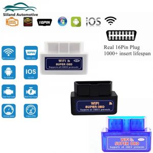Nouveau Super Mini Elm327 Wifi OBD2 adaptateur ELM327WiFi OBD2 Scanner de Code automatique pour IOS