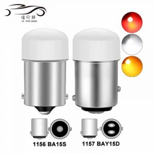 Ampoule LED P21/5W Ba15S 1156 PY21W BAY15D 1157, Clignotant 12V 7000K, Blanc Super Lumineux,