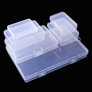 Boîte de Rangement Rectangulaire Translucide Durable, Emballage en Plastique, Anti-Poussière,