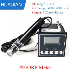 Usine de traitement des eaux us&eacute;es industriel en ligne ph m&egrave;tre sortie relais avec compensation de