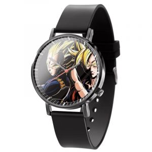 Dragon Ball montres Son Goku impression montre-bracelet montre noir Style rond &eacute;tudiant mode
