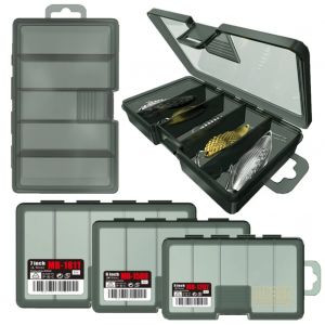 Bo&icirc;te de rangement &agrave; 5 compartiments pour mat&eacute;riel de p&ecirc;che, mallette pour ranger app&acirc;ts, hame&ccedil;ons