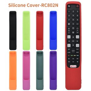 Housse de t&eacute;l&eacute;commande RC802N pour TCL Smart TV U43P6046 U49P6046 U65P6046, &eacute;tui antichoc pour