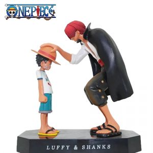 Figurine de Dessin Animé One Piece, Quatre Empereurs, Shanks, Chapeau de Paille, Luffy, Décoration