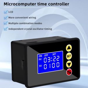 Minuterie num&eacute;rique Programmable, interrupteur de relais, contr&ocirc;le DC 12V 24V AC 110V 220V,