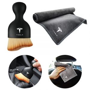 Serviette de Lavage en Microcarence pour l'Intérieur de la Voiture Modèle 3 Y, Brosse Douce, Outil