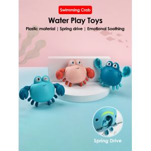 Jouets de bain pour b&eacute;b&eacute;, 2 pi&egrave;ces, dessin anim&eacute; Animal crabe piscine jeu d'eau cha&icirc;ne horloge