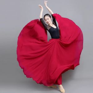 Robe de brevFlamenco pour Femme, Résistante, Longue, Rouge, Costume Espagnol, Scène, 720