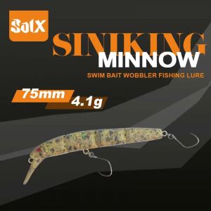 Leurre m&eacute;n&eacute; rigide coulant avec syst&egrave;me de poids, app&acirc;t &Eacute;len suspension, wobJeff, wobJeff, poisson