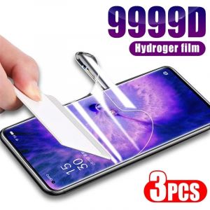 3 pièces Film Hydrogel pour OPPO trouver X6 X3 X2 X5 Pro Neo protecteur d'écran OPPO R17 F19 F21