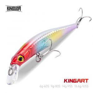 Kingdom Artist dur vairon 6g 9g 14g 18.6g 60mm 80mm 95mm 105mm artificiel Jerkbait Wobblers coulant