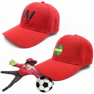 Nouveau Anime Captain Tsubasa école primaire Cosplay Wakabayashi Genzo rouge casquette de Baseball
