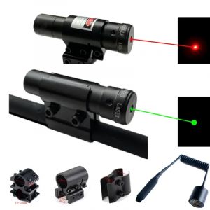Lunette de vis&eacute;e Laser &agrave; points rouge/vert, avec support pour pistolet, Rail Picatinny et fusil