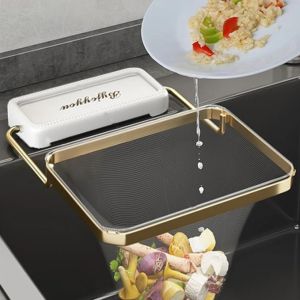 Filet à ordures de cuisine anti-colmatage, panier à ordures de proximité, étagère filtrante,