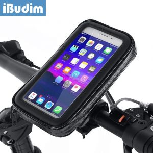 IBudim étanche vélo support pour téléphone étui vélo moto guidon téléphone portable support sac GPS