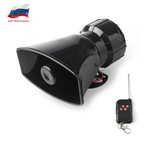 Accessoires de voiture 12V haut-parleur 130dB sir&egrave;ne &eacute;lectronique sans fil forte alarme