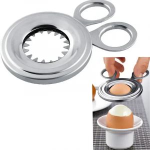 Coupe-œuf à la coque en acier inoxydable, gadget de cuisine, décapant essentiel pour la maison
