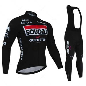 Soudal Quick Step Team Maillot de cyclisme ensemble printemps automne hommes vtt Ropa Maillot