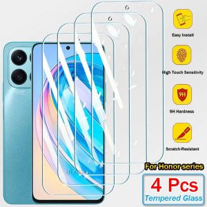2/4 pièces verre trempé pour Huawei Honor 90 70 Lite X8b X7b X6b X9 X8 X7 X6 b X8A X7A X6A