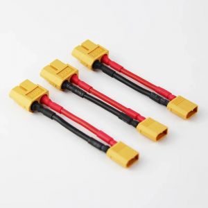 1pc XT60 XT90 à XT30/XT60 XT90 mâle femelle souple 16/14awg connecteur en Silicone câble adaptateur