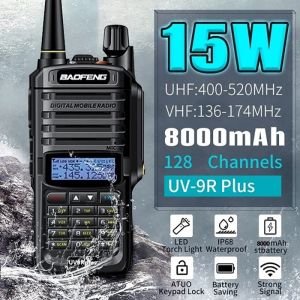 Baofeng UV-9R Plus 15W IP68 étanche talkie-walkie double bande 16KM longue portée Portable