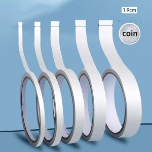 8M ruban Double face ruban Double face blanc fort Ultra-mince haute adh&eacute;rence coton ruban Double
