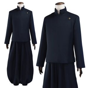 HOLOUN Jujutsu JJK Manga Anime Suguru Geto Satoru Gojo Cosplay Costume perruque bleu foncé veste