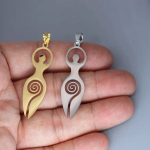 Pendentif à breloque déesse spirale Wiccan, pour collier, Bracelets, bijoux artisanaux, fabrication