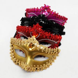 Masques de fête de carnaval MasTim ade, masque pour les yeux vénitien Anime Cosplay, accessoires de