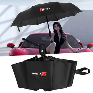 Parapluie pliant automatique pour Audi, logo S Line, accessoires anti-UV, Q5, Q4, A4, A3, Q3, SQ5,