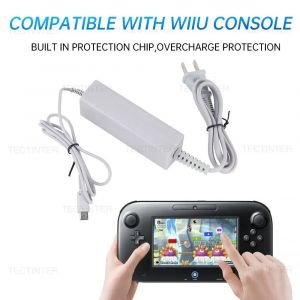 Adaptateur de chargeur AC pour Nintendo Wii U, manette de jeu, câble de charge, manette, prise UE,
