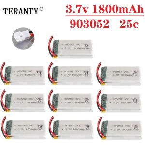 1/2/5/10 pièces 3.7v 1800mAh batterie Rechargeable pour SYMA X5SW X5 X5S X5C M18 H5P KY601S 903052