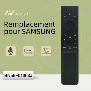 BN59-01363J Télécommande vocale pour Smart TV compatible avec Samsung Neo QLED SUHD HDR Cadre