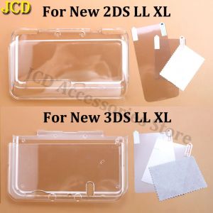 JCD pour nouveau 2DS 3DS XL LL coque fendue transparente housse de protection Film d'écran