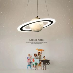 Lampe Led suspendue planète terre pour enfants, luminaire décoratif d'intérieur, en acrylique, pour