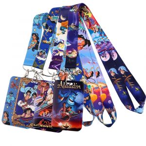 D1468 Aladdin et la lampe magique lanières pour porte-clés ID carte de crédit couverture passe
