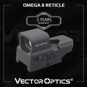 Optique vectorielle Omega 1x réflexe tactique 8 réticule point rouge portée de vue conception