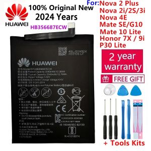 Batterie 100% d'origine HB 356687 ECW pour Huawei Nova 2Plus 2i 2S 3i 4e Huawei P30 Lite Mate SE G10