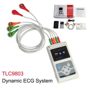 TLC9803 24 heures moniteur ECG dynamique Holter analyseur de composition portable syst&egrave;me ECG