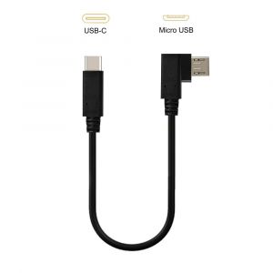 C&acirc;ble USB C vers Micro USB coud&eacute; court USB Type C vers Micro USB OTG c&acirc;ble de synchronisation