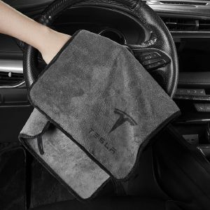 Serviette en microfibre pour lavage de voiture, 1 pi&egrave;ce, embl&egrave;me automatique, chiffon de nettoyage