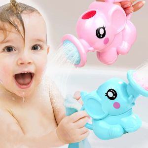 Enfants éléphant arrosoir bain jouet dessin animé en plastique bouilloire bain douche outil bébé