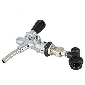 Robinet à bière à flux réglable, robinet à bière chromé, tige G5/8 à longue tige, robinets pour fût