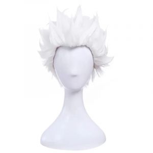 Fate Stay Night Go Extra Archer Emiya topi Perruque + Free rambut sintetis tahan panas putihaki